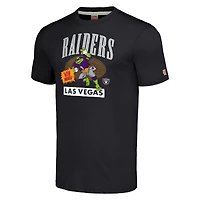 T-shirt triple mélange Hommage Charcoal TMNT Donatello x Las Vegas Raiders pour hommes