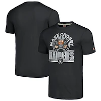 T-shirt à trois mélanges Hommage Maxx Crosby Charcoal Las Vegas Raiders Caricature Player pour hommes
