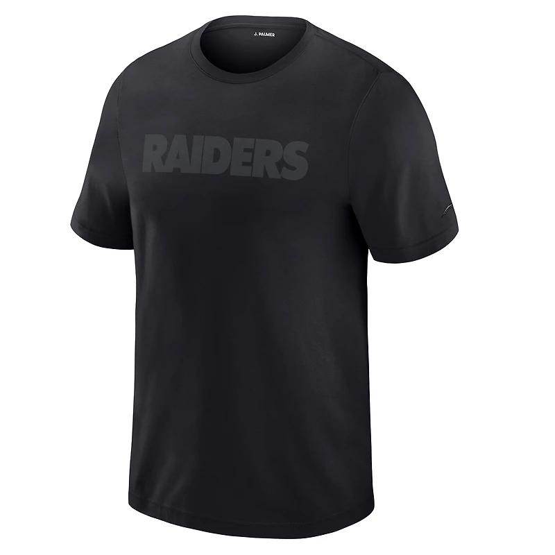 Men's J. Palmer  Black Las Vegas Raiders Play Action Tri-Blend Performance T-Shirt