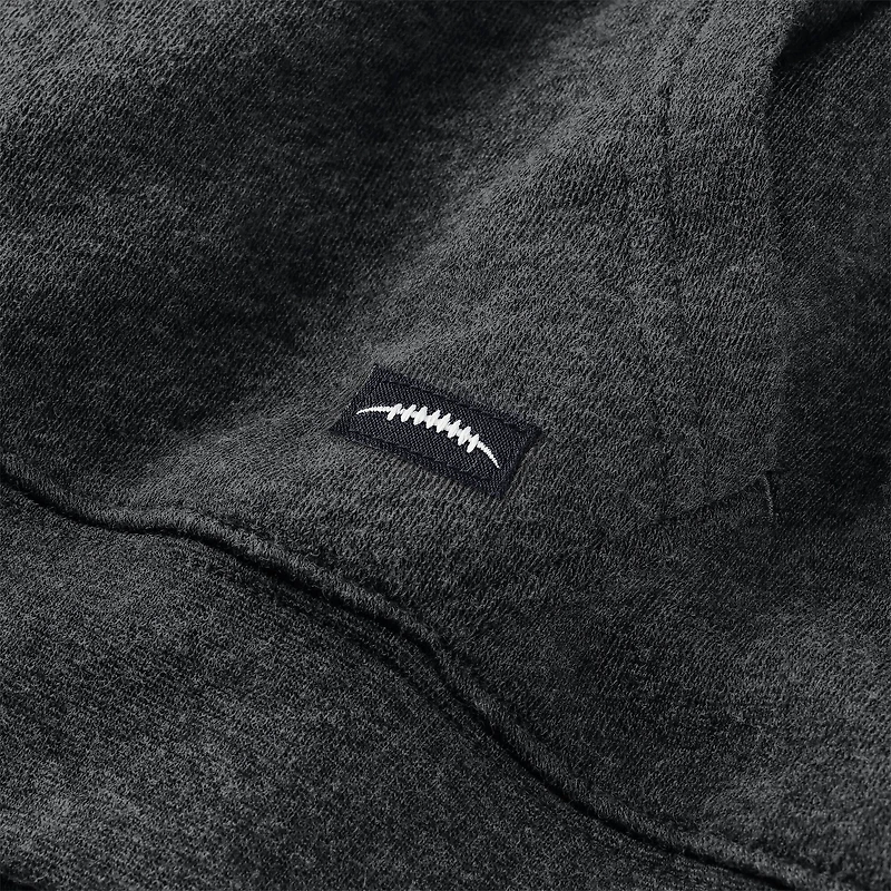 Sweat à capuche zippé tri-blend gris chiné foncé J. Palmer pour homme, joueur de Las Vegas Raiders
