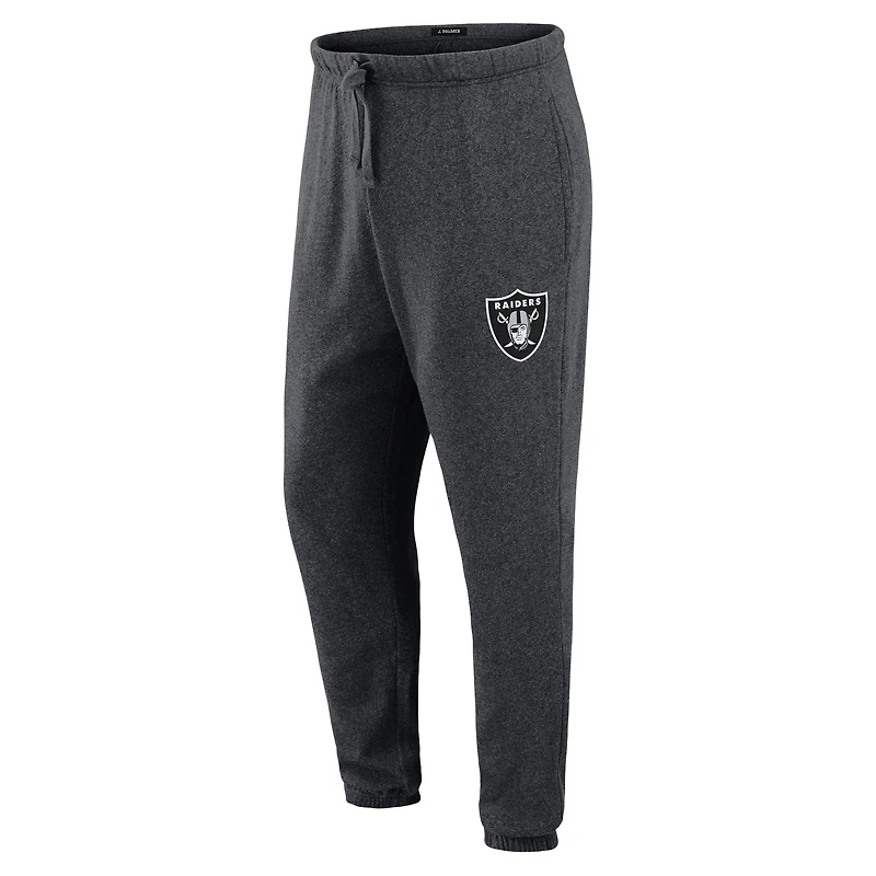 Men's J. Palmer Dark Heather Gray Las Vegas Raiders Players Lounge Tri-Blend Joggers
