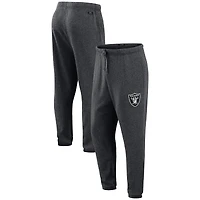Pantalon de jogging tri-blend gris chiné foncé J. Palmer pour homme, motif joueur des Las Vegas Raiders