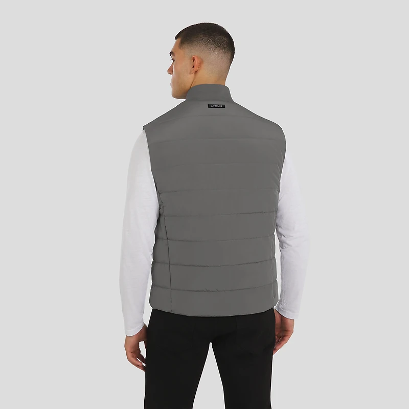 Men's J. Palmer  Graphite Las Vegas Raiders Front Office Full-Zip Vest
