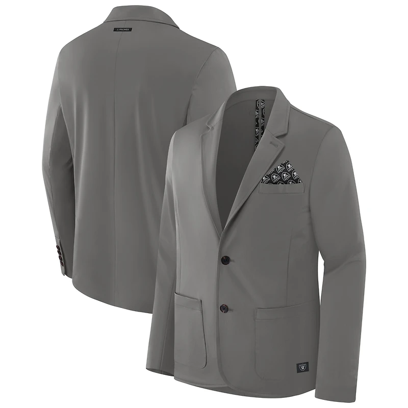 Men's J. Palmer Graphite Las Vegas Raiders Man-In-Motion Blazer