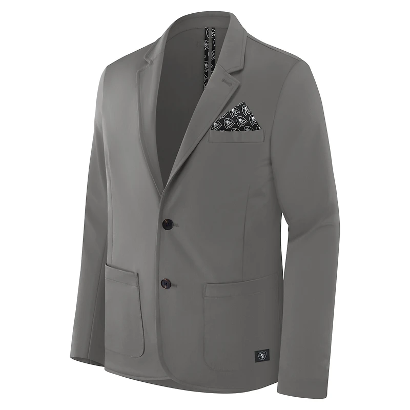 Men's J. Palmer Graphite Las Vegas Raiders Man-In-Motion Blazer