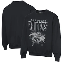 Malbouffe pour hommes noir Las Vegas Raiders Avengers Throwback - Sweat-shirt à capuche