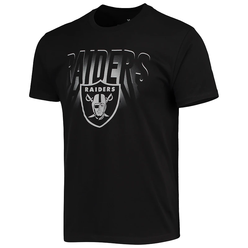 Men's Junk Food Black Las Vegas Raiders Spotlight T-Shirt