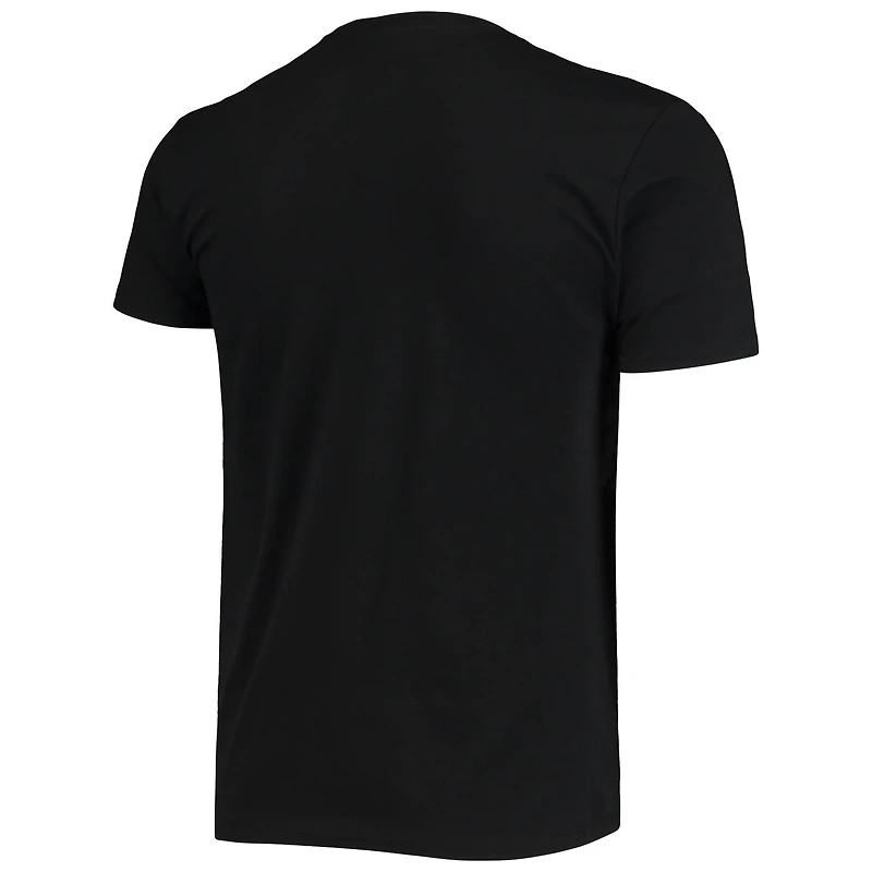 Men's Junk Food Black Las Vegas Raiders Throwback T-Shirt