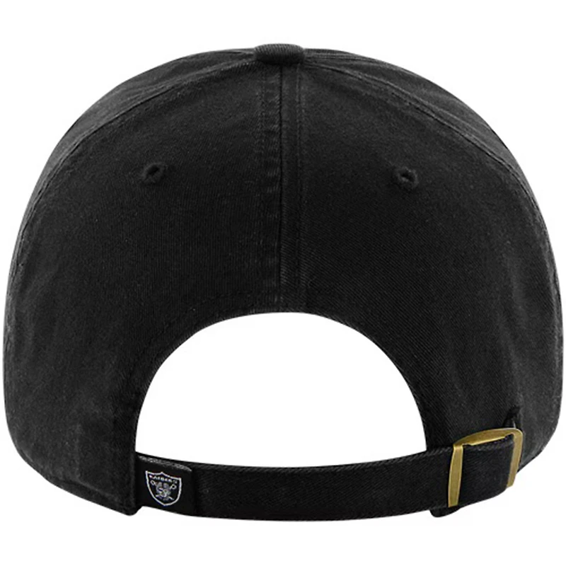 Mens Las Vegas Raiders '47 Brand Black Cleanup Adjustable Hat