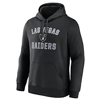 Sweat à capuche noir pour homme avec logo Las Vegas Raiders et Arch Victory