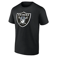T-shirt noir à logo principal des Las Vegas Raiders pour homme