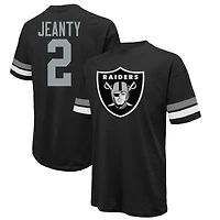 Men's Majestic Threads Ashton Jeanty Black Las Vegas Raiders Name & Number T-Shirt