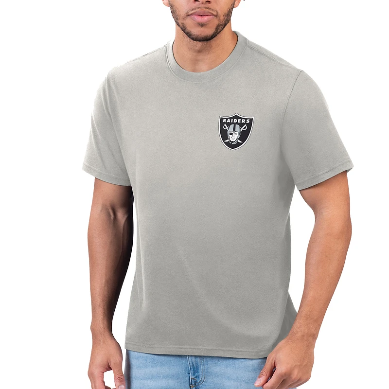 Men's Margaritaville Silver Las Vegas Raiders T-Shirt
