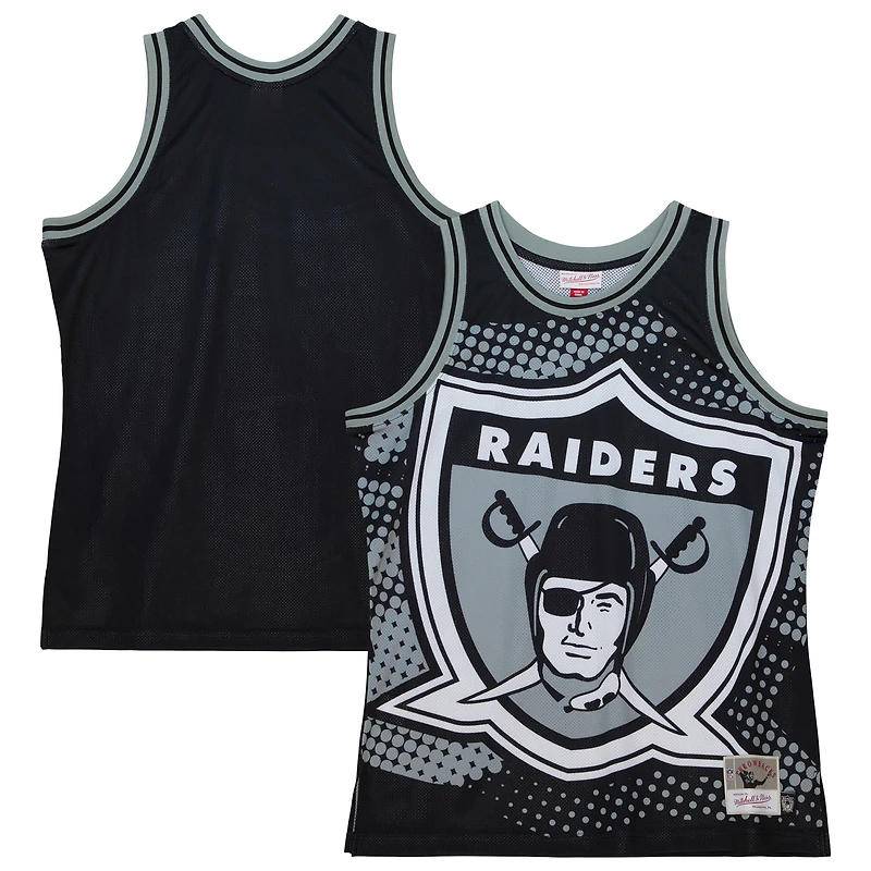 Débardeur à la mode Big Face 7.0 des Las Vegas Raiders de Mitchell & Ness pour homme, noir