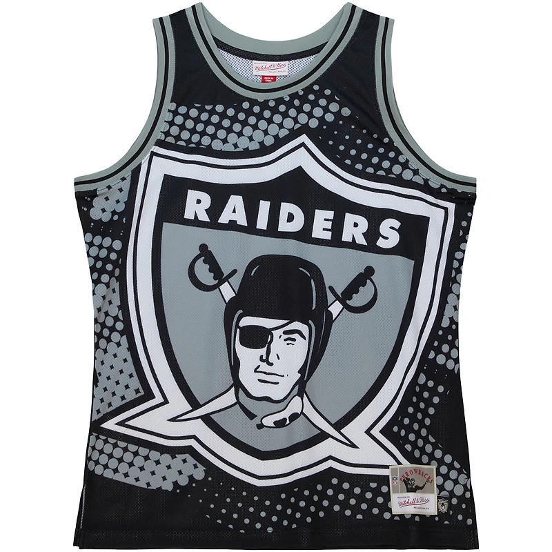 Men's Mitchell & Ness Black Las Vegas Raiders Big Face 7.0 Fashion Tank Top