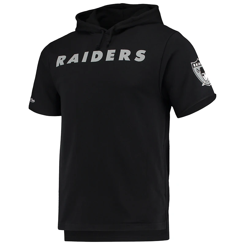 T-shirt à capuche noir Mitchell & Ness Las Vegas Raiders Game Day pour homme