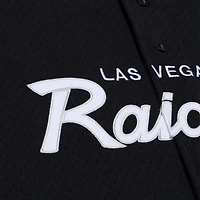Men's Mitchell & Ness  Black Las Vegas Raiders Head Coach Mesh Full-Button Fashion Jersey