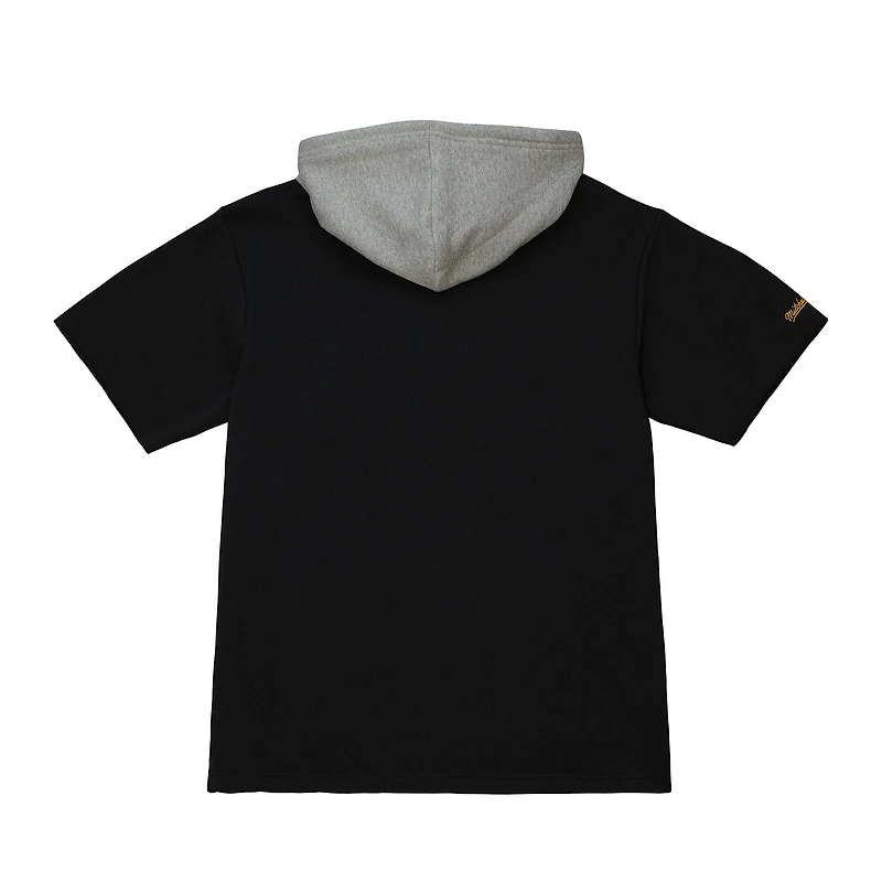 Chandail à capuchon manches courtes d'après-match des Las Vegas Raiders de Mitchell & Ness pour homme, noir