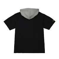 Chandail à capuchon manches courtes d'après-match des Las Vegas Raiders de Mitchell & Ness pour homme, noir