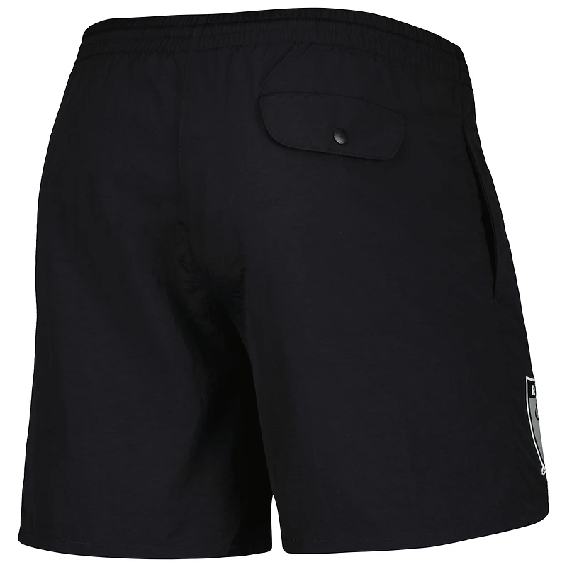 Short en nylon Las Vegas Raiders Team Essentials noir Mitchell & Ness pour homme