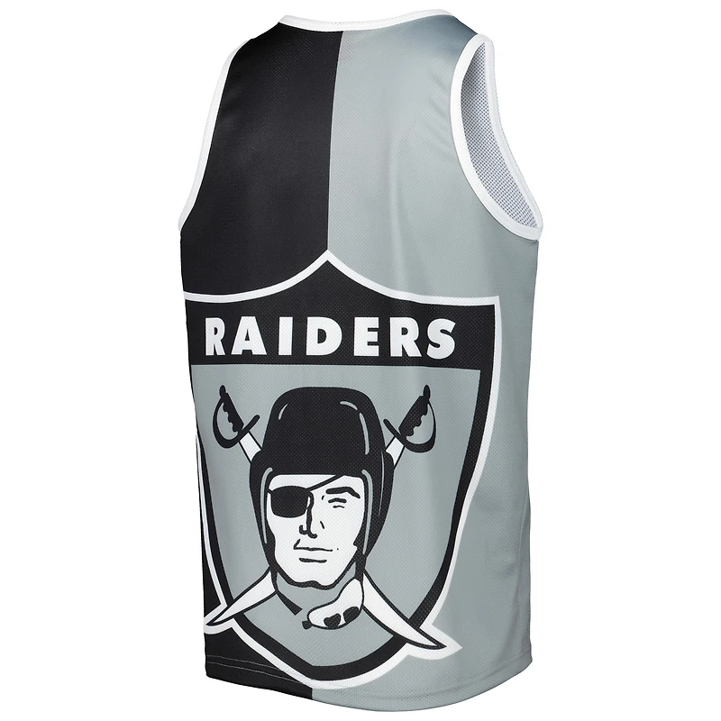 Débardeur pour homme Mitchell & Ness Bo Jackson Noir/Argent Las Vegas Raiders Retired Player Graphic