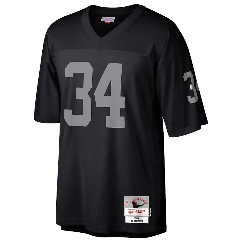 Men's Mitchell & Ness Bo Jackson Black Las Vegas Raiders Legacy Replica Jersey