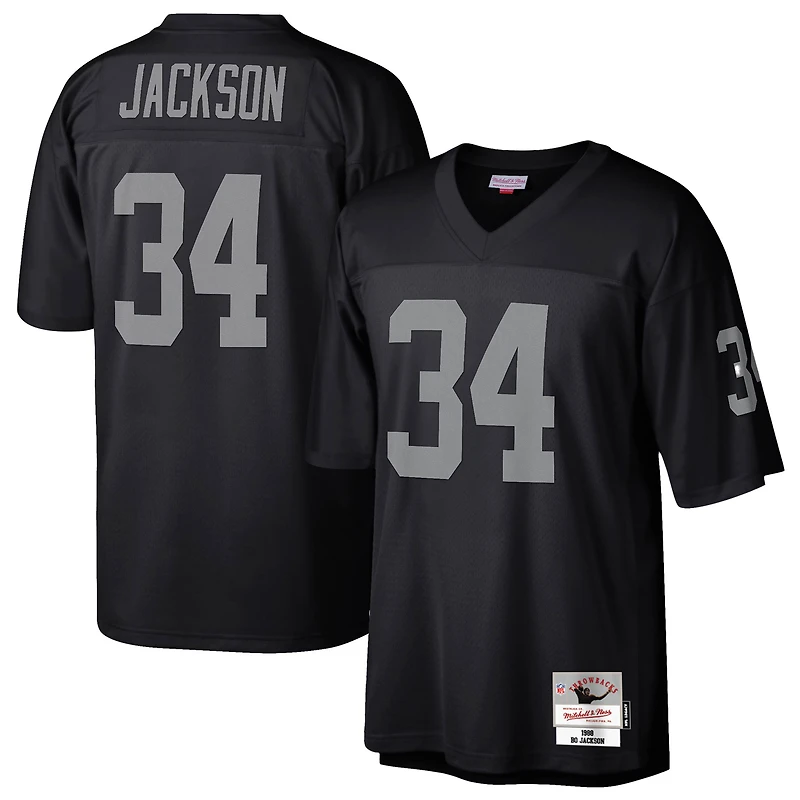 Maillot réplique Legacy noir Bo Jackson des Raiders de Las Vegas Mitchell & Ness pour homme