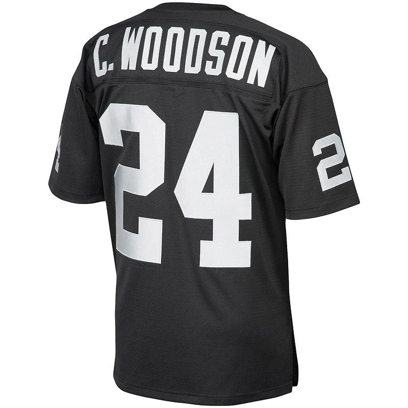 Men's Mitchell & Ness Charles Woodson Las Vegas Raiders 2002 Authentic Throwback Retired Player Jersey