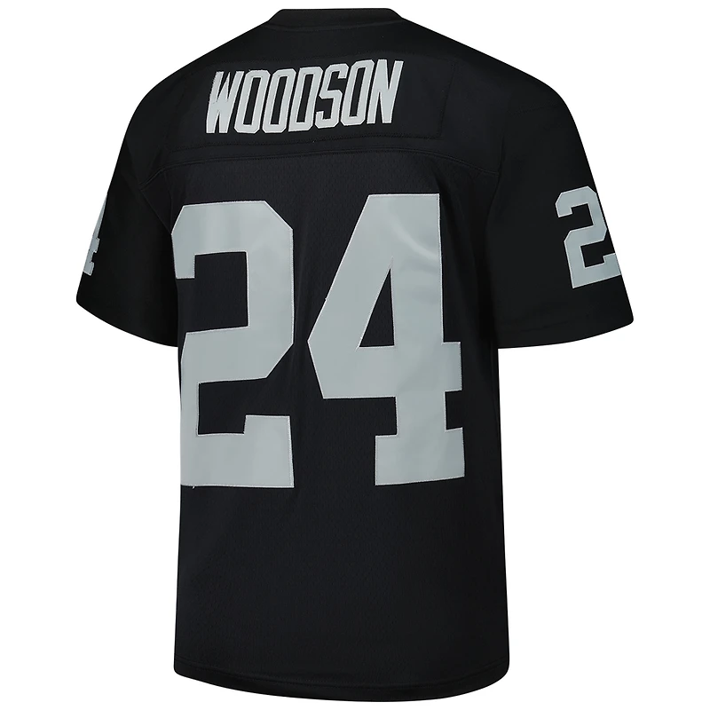 Maillot réplique noir Mitchell & Ness Charles Woodson des Las Vegas Raiders Legacy pour homme