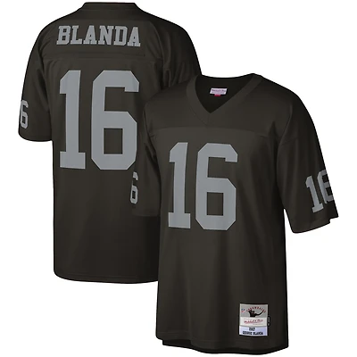 Maillot réplique Mitchell & Ness George Blanda noir Las Vegas Raiders Legacy pour hommes