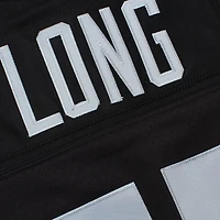 Maillot réplique Mitchell & Ness Howie Long noir pour homme, commémorant la retraite d'un joueur des Raiders de Las Vegas.