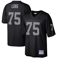 Maillot réplique Mitchell & Ness Howie Long noir pour hommes des Las Vegas Raiders, joueur retraité Legacy