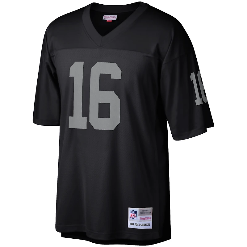 Men's Mitchell & Ness Jim Plunkett Black Las Vegas Raiders Retired Player Legacy Replica Jersey