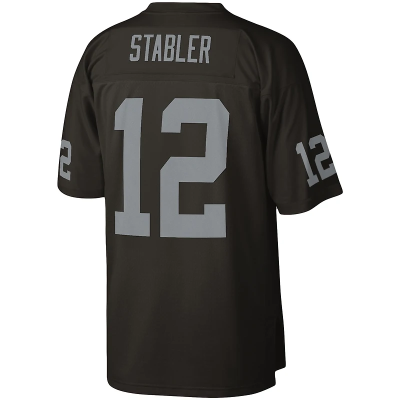 Men's Mitchell & Ness Ken Stabler Black Las Vegas Raiders Legacy Replica Jersey