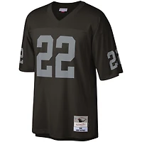 Maillot réplique Mitchell & Ness Mike Haynes noir des Raiders de Las Vegas pour homme