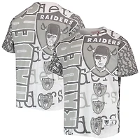 Men's Mitchell & Ness White Las Vegas Raiders Jumbotron 2.0 Sublimated T-Shirt