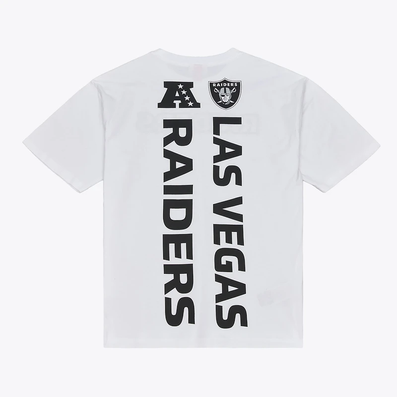 Men's Mitchell & Ness White Las Vegas Raiders Monochrome T-Shirt