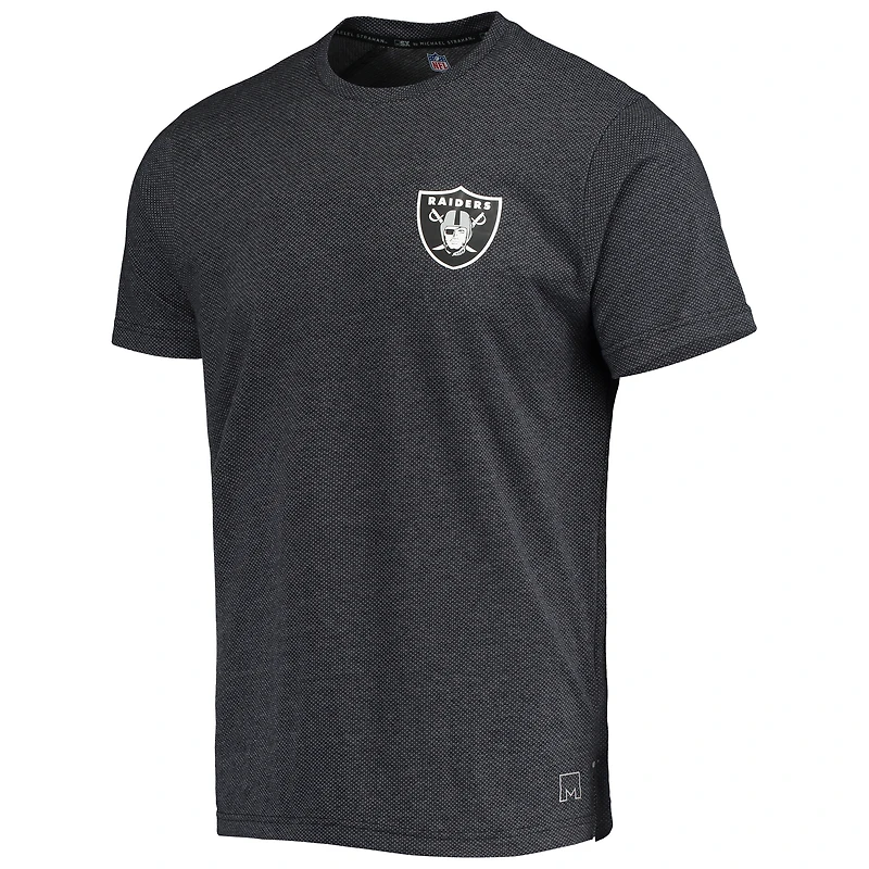 T-shirt MSX by Michael Strahan noir Las Vegas Raiders Motivation Performance pour homme