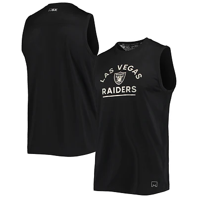 Débardeur MSX by Michael Strahan Noir Las Vegas Raiders Rebound pour homme