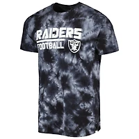 Men's MSX by Michael Strahan Black Las Vegas Raiders Recovery Tie-Dye T-Shirt
