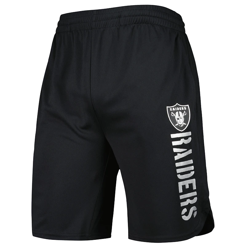 Short d'équipe MSX by Michael Strahan noir des Las Vegas Raiders pour hommes