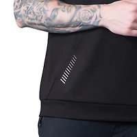 Men's MSX by Michael Strahan Black Las Vegas Raiders Tri-Blend Rebound Sleeveless Hoodie