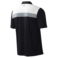 Polo MSX by Michael Strahan noir Las Vegas Raiders Warrior à couleurs contrastées