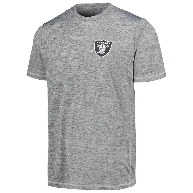 Men's MSX by Michael Strahan Gray Las Vegas Raiders Motion Space-Dye T-Shirt