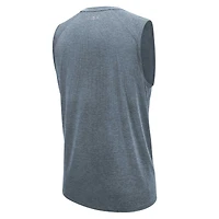 Men's MSX by Michael Strahan Gray Las Vegas Raiders Warm Up Sleeveless T-Shirt