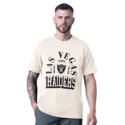 T-shirt vintage blanc MSX par Michael Strahan pour homme, Las Vegas Raiders