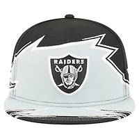 Men's New Era  Black/Gray Las Vegas Raiders Break 59FIFTY Fitted Hat