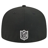 Men's New Era  Black/Gray Las Vegas Raiders Break 59FIFTY Fitted Hat