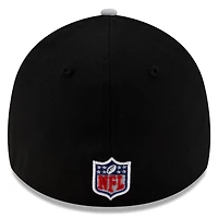 Men's New Era Black/Silver Las Vegas Raiders 2025 NFL Draft 39THIRTY Flex Hat
