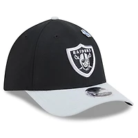 Men's New Era  Black/Silver Las Vegas Raiders 2026 NFL Draft 39THIRTY M-Crown Flex Hat
